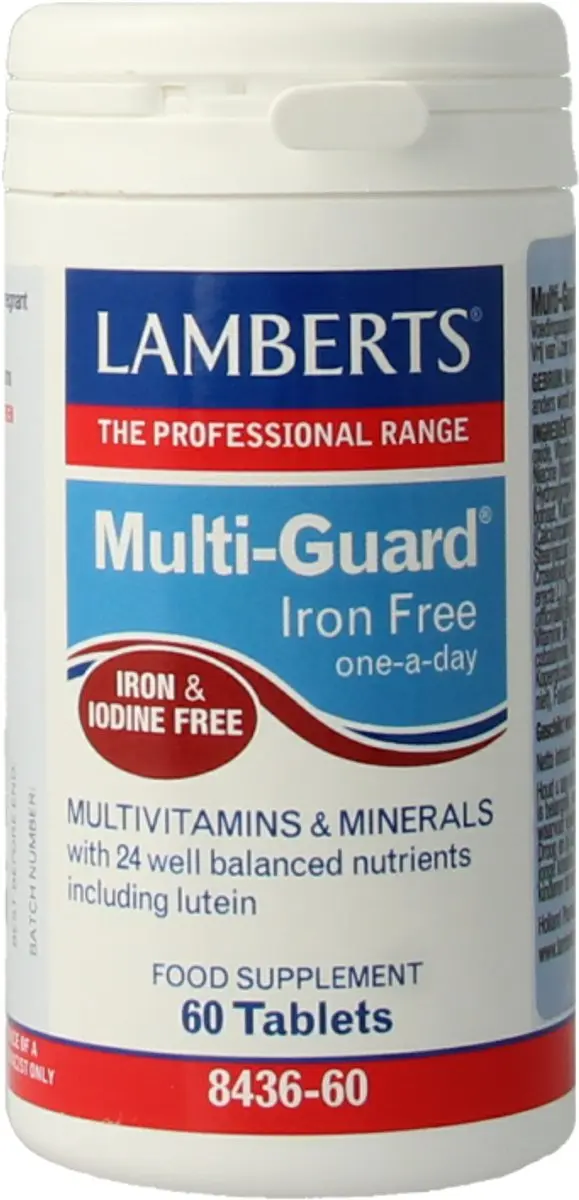 Lamberts Multi-guard IJzervrij 60 Tabletten
