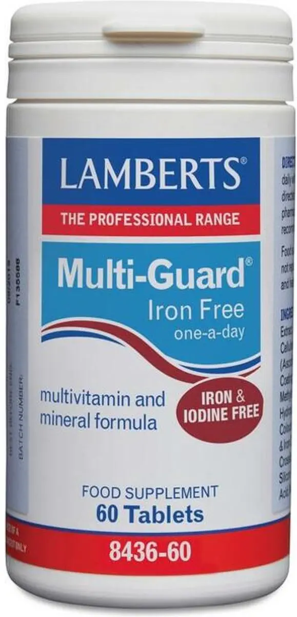 Lamberts Multi-guard IJzervrij 60 Tabletten