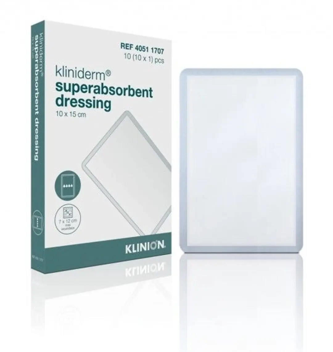Klinion Kliniderm Superabsorberend Verband 10x15cm
