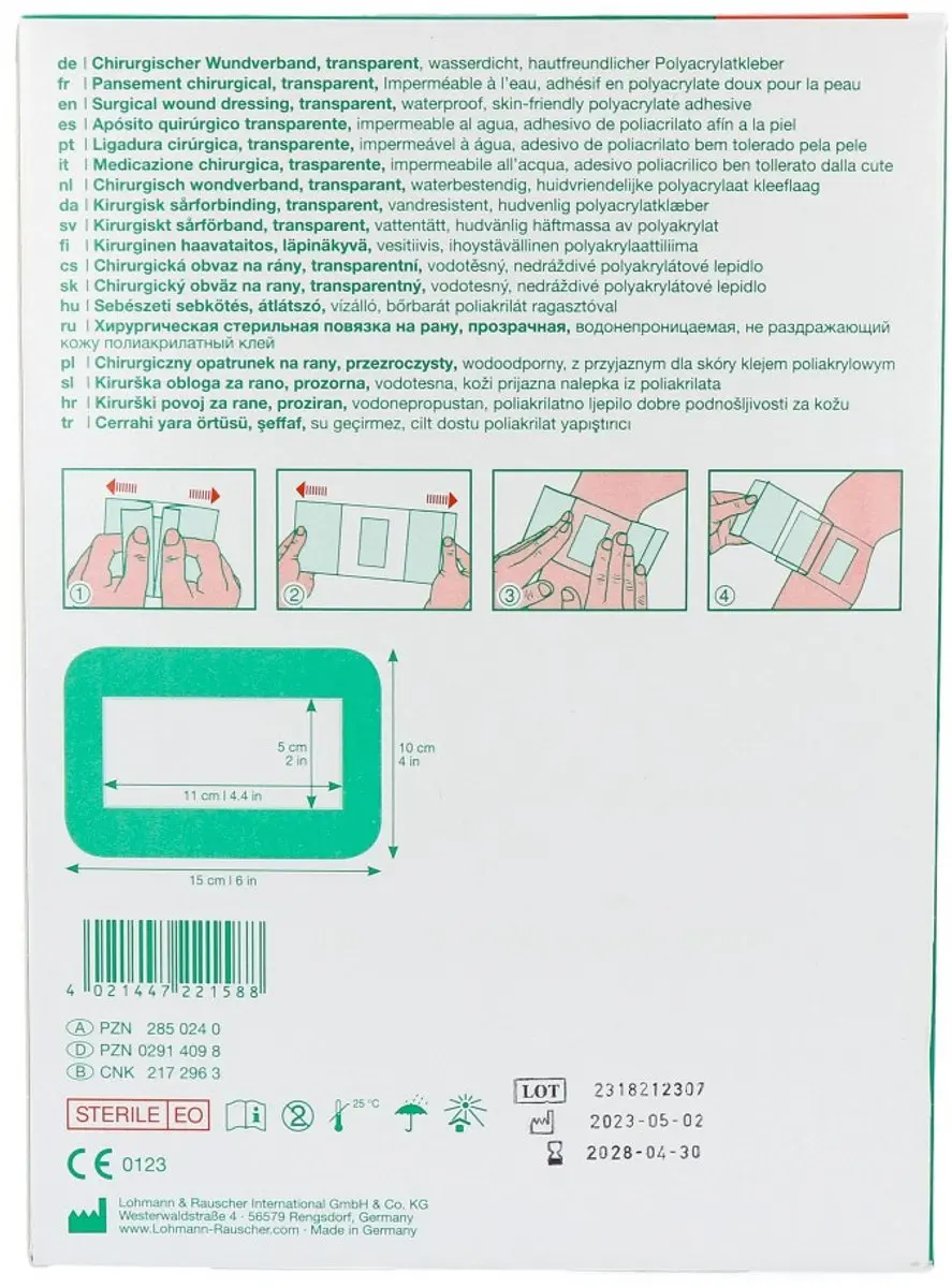 Lohmann & Rauscher Curapor Transparant 13103 - 25 Stuks