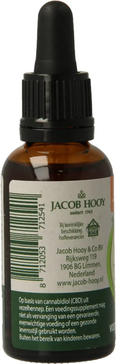Jacob Hooy CBD Olie 5% 30ml