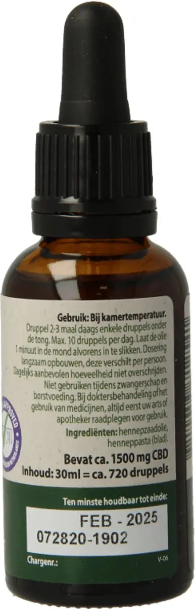 Jacob Hooy CBD Olie 5% 30ml