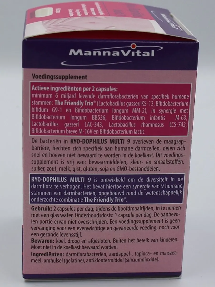 Mannavital Kyo Dophilus Multi 9 60 Capsules