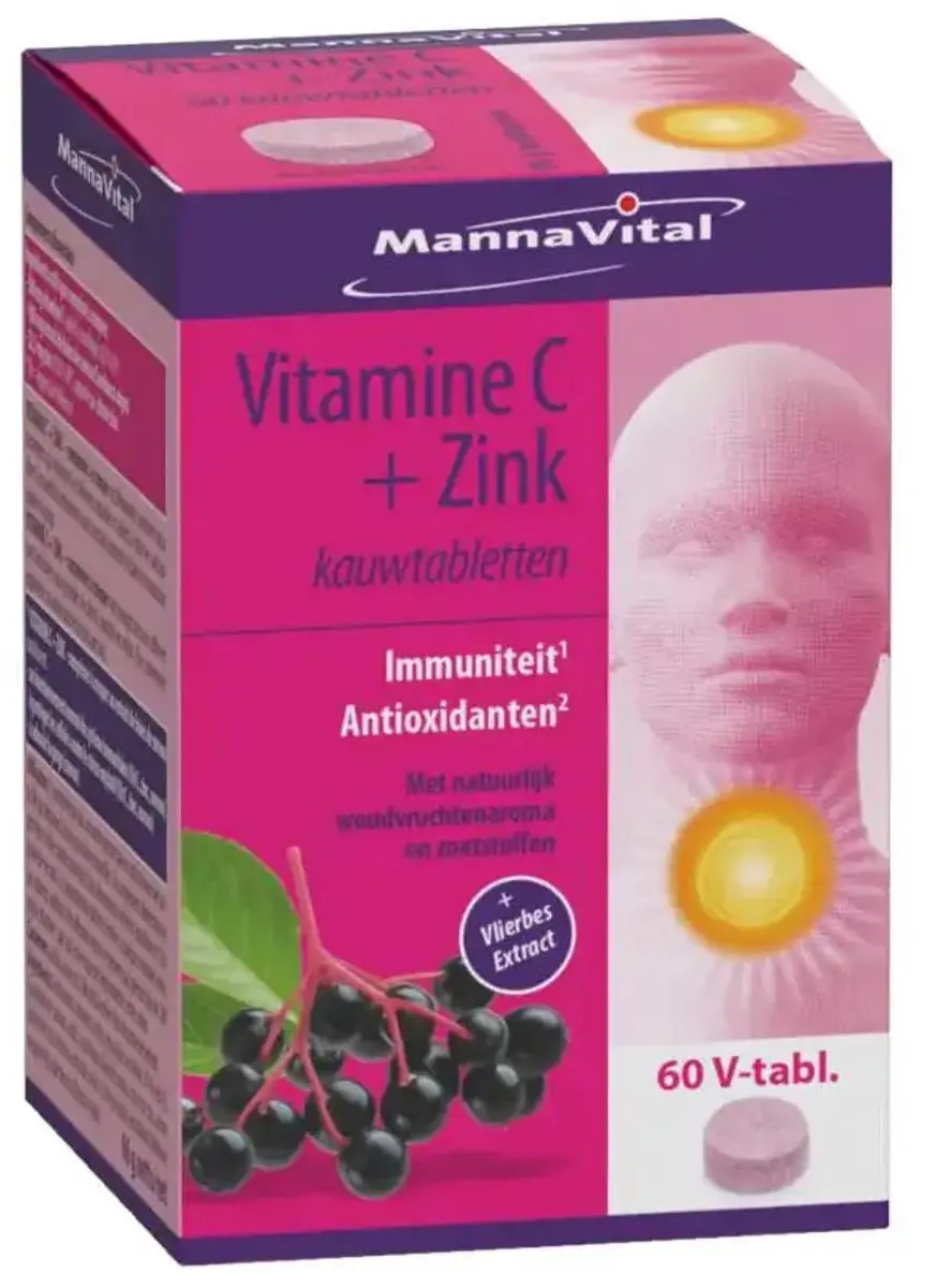 Mannavital Vitamine C plus Zink 60 Tabletten