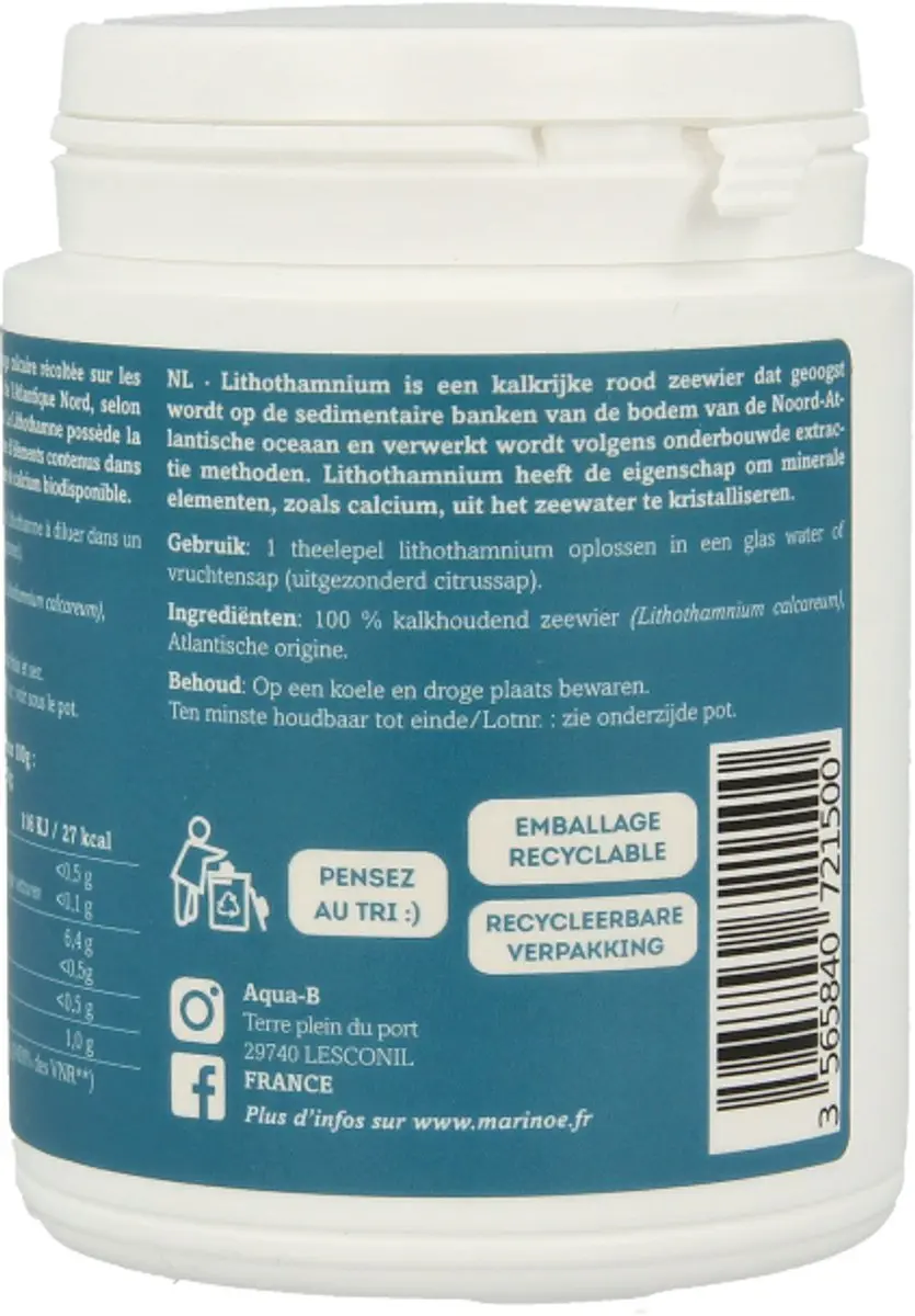 Marinoe Lithothamnium Poeder 150g
