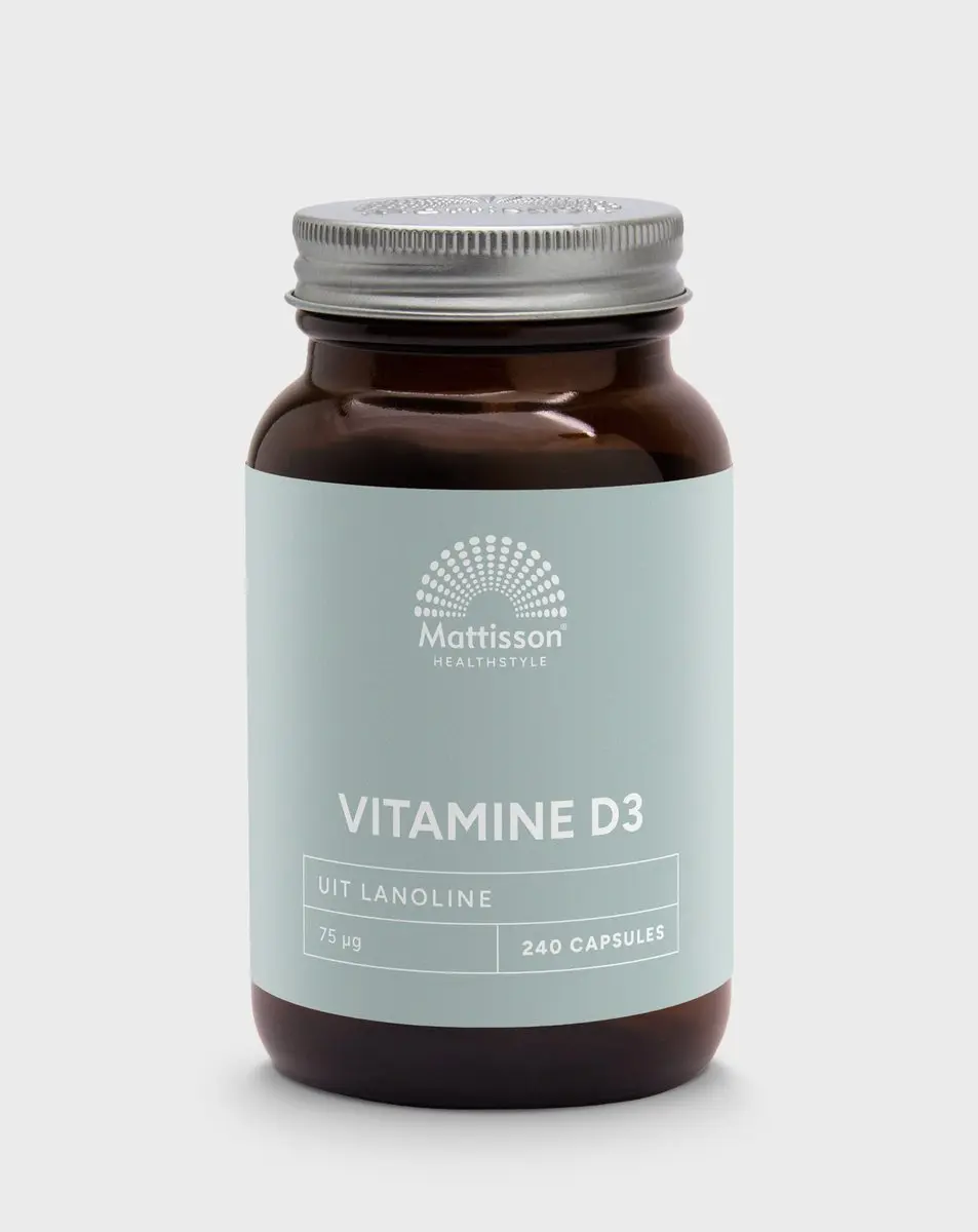 Mattisson Vitamine D3 75 mcg 3000 IE 240 Capsules