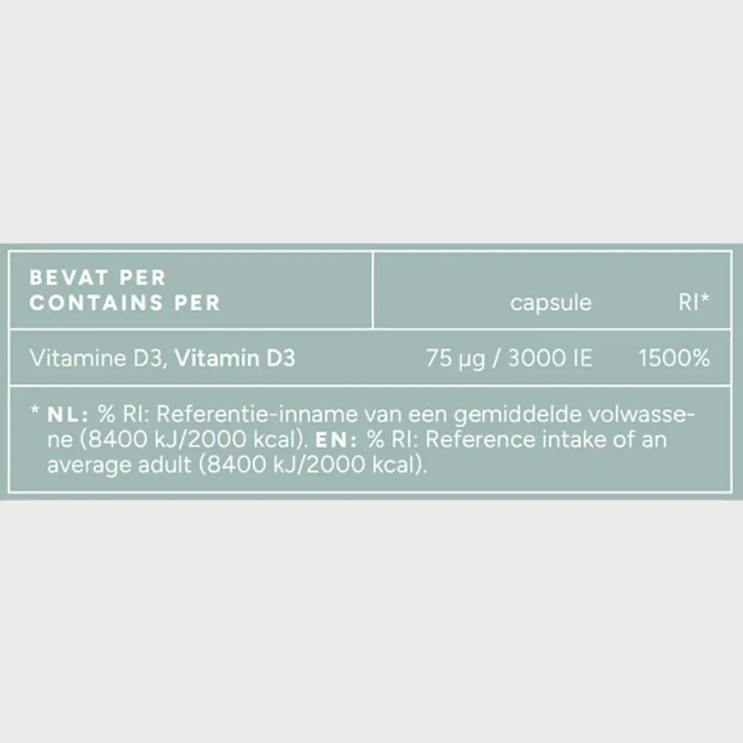 Mattisson Vitamine D3 75 mcg 3000 IE 240 Capsules