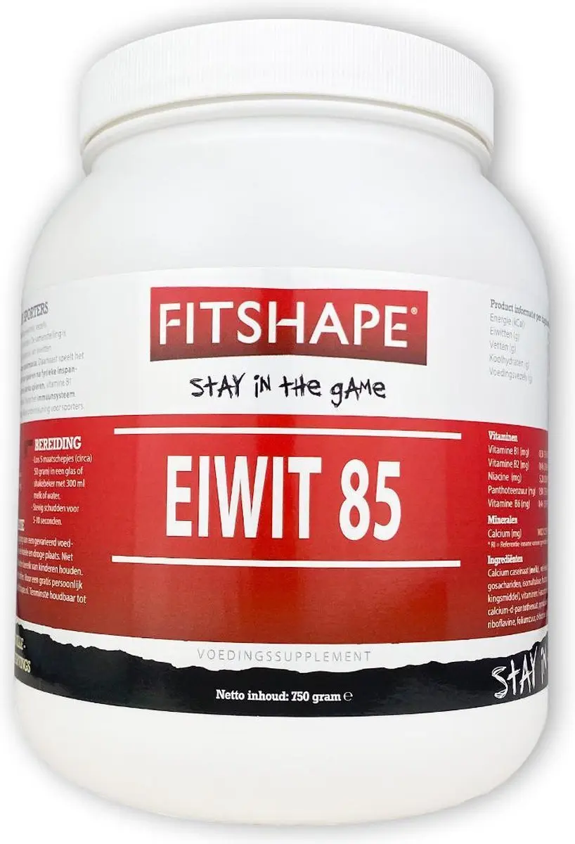 Fitshape Eiwit 85i Aardbei 400g