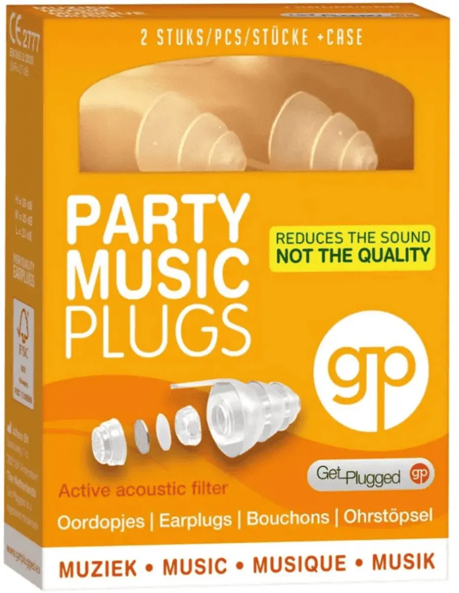 Get Plugged Party Music Plugs - Festival Oordoppen 27dB