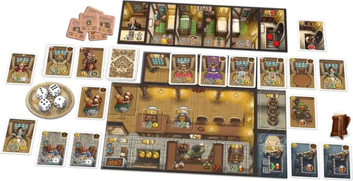 999 Games - De Taveernen van de Oude Stad: Kamer te Huur! - Uitbreiding - Bordspel