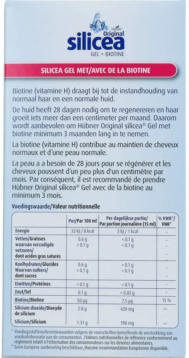 Hubner Silicea Bals Kiezgel 500ml