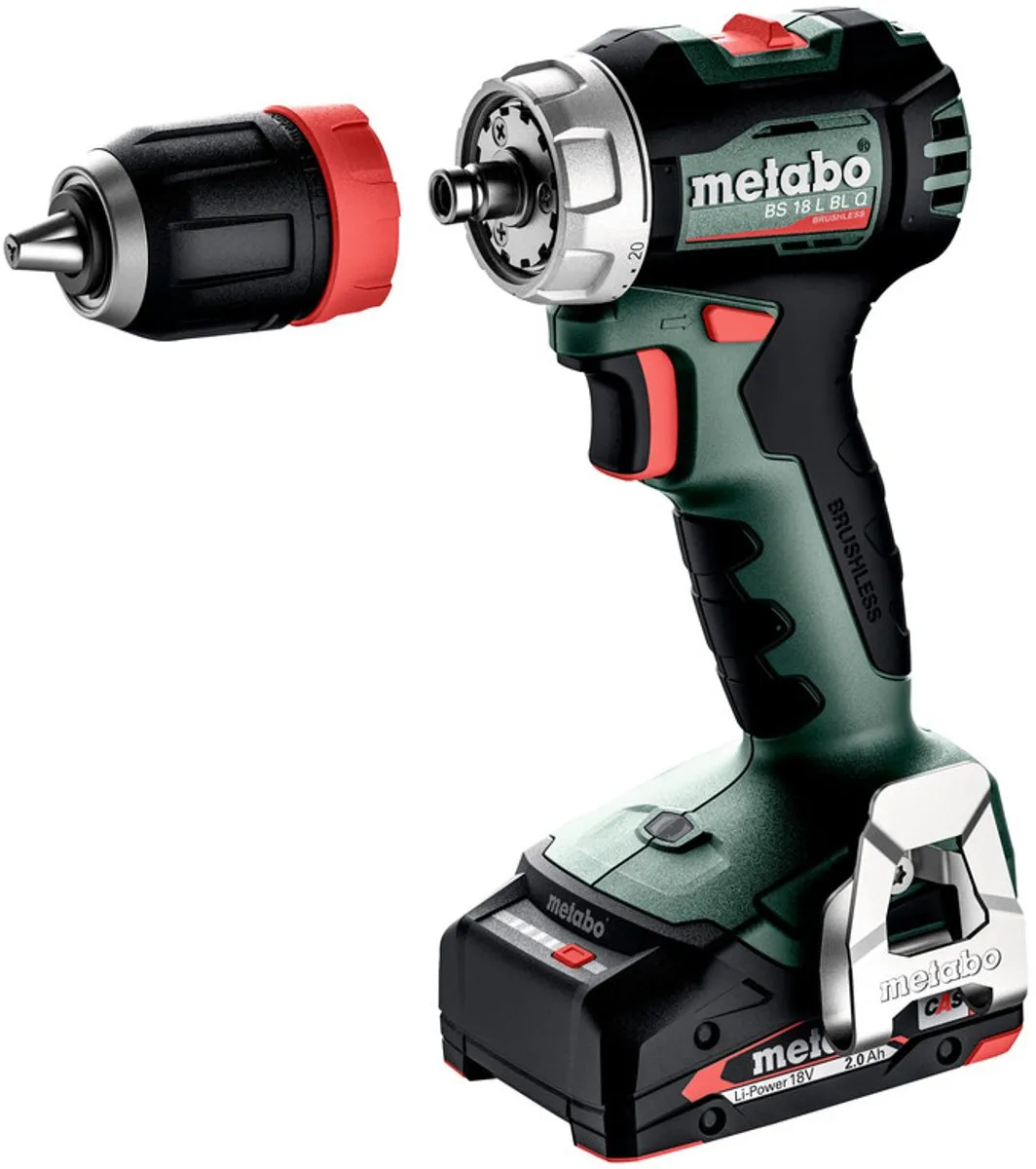 Metabo BS 18 L BL Q Accu-boorschroevendraaier - 2x 2,0Ah - 20 Instellingen