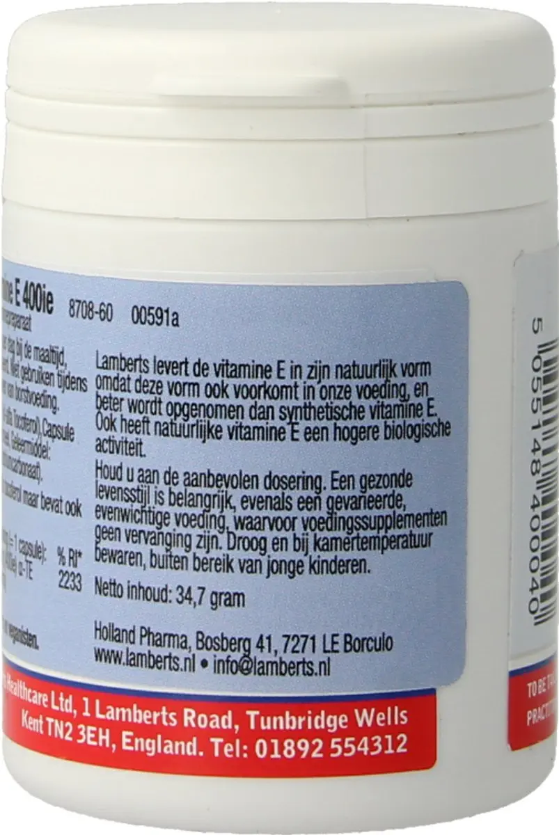 Lamberts Vitamine E 400IE 60 Stuks