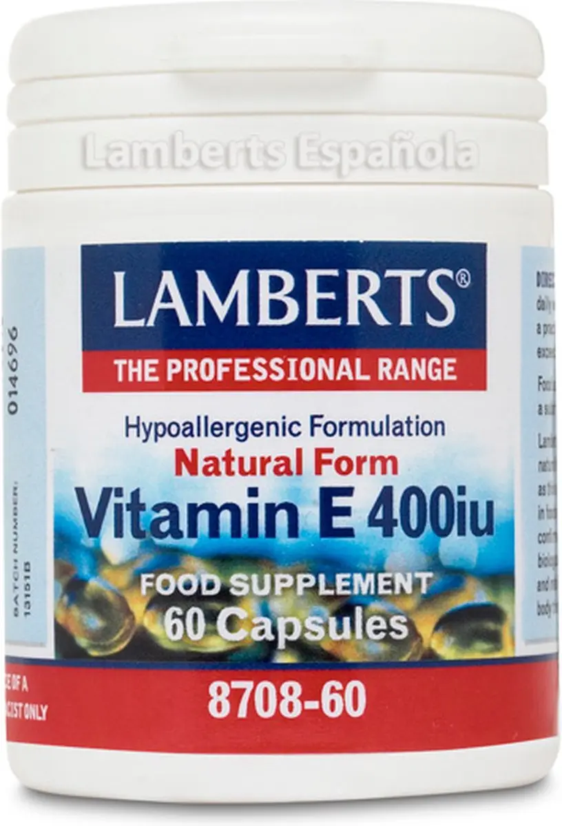 Lamberts Vitamine E 400IE 60 Stuks