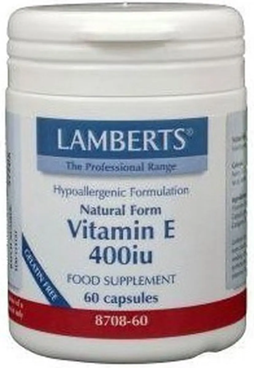 Lamberts Vitamine E 400IE 60 Stuks