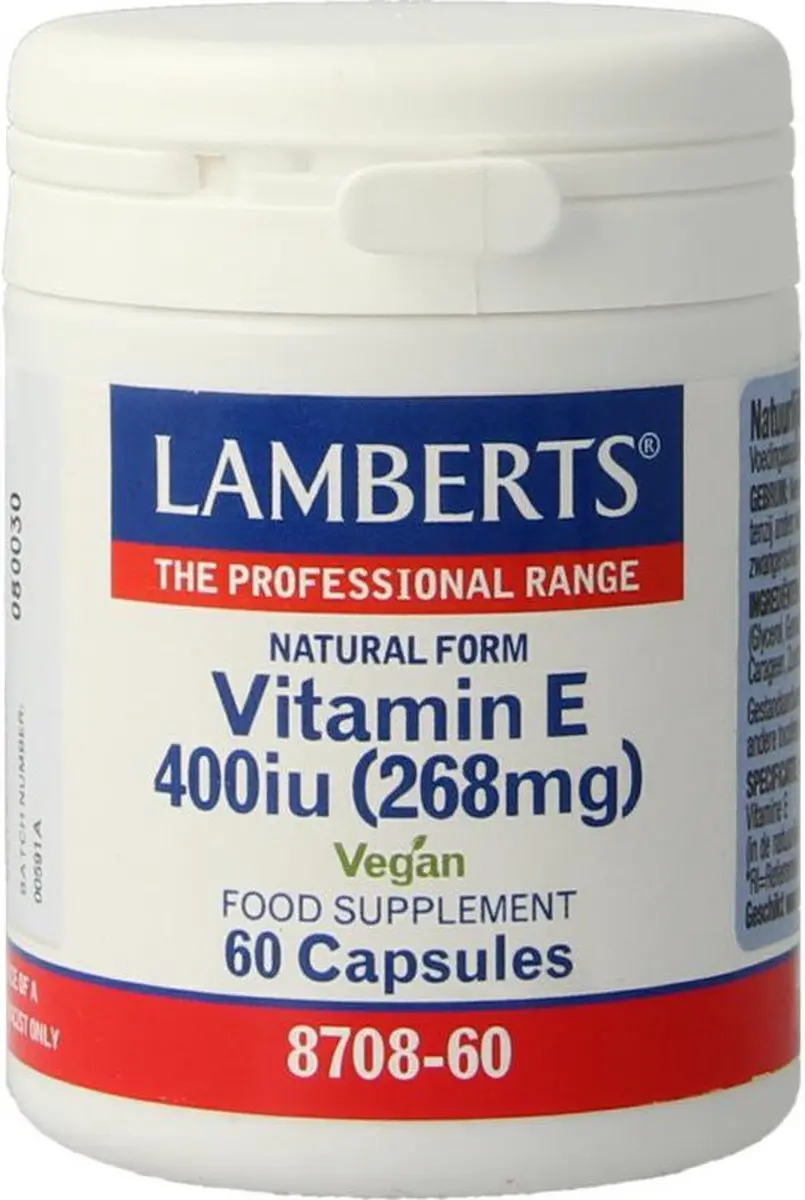 Lamberts Vitamine E 400IE 60 Stuks