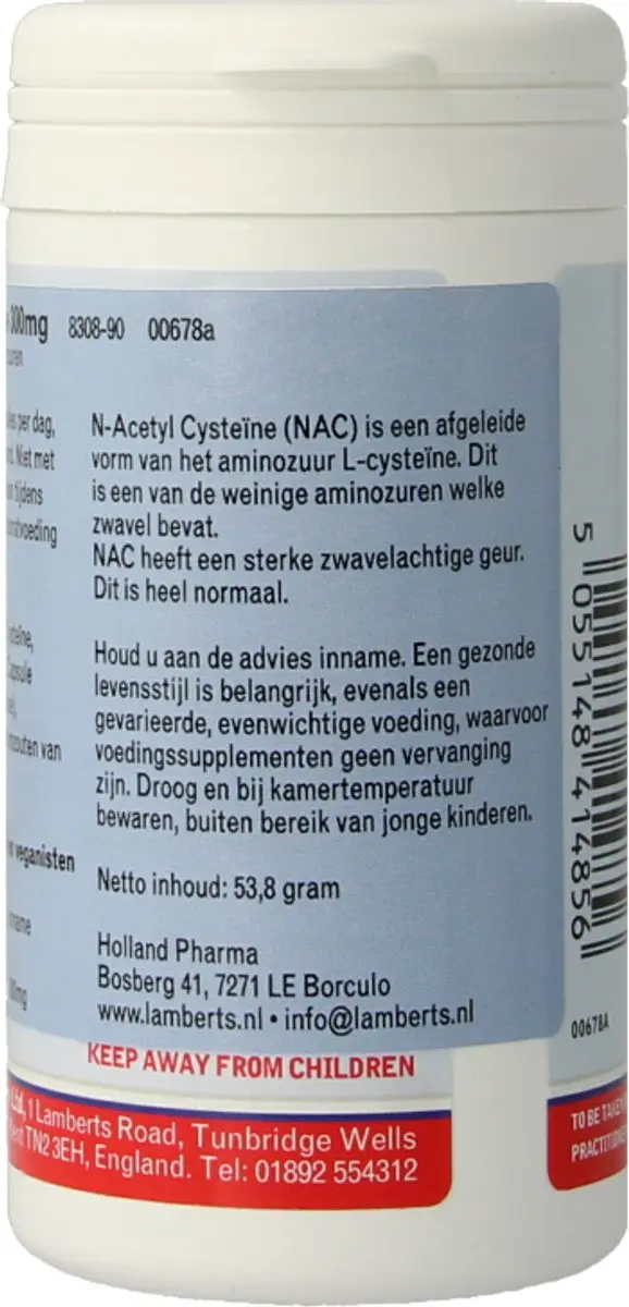 Lamberts N-acetylcysteïne 90 Capsules