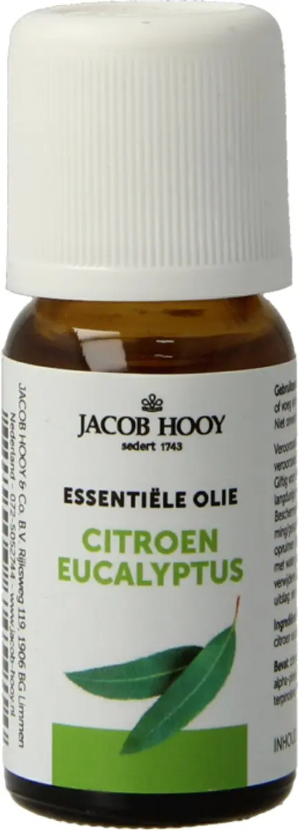 Jacob Hooy Eucalyptus Citroenolie 10ml - 10 Stuks