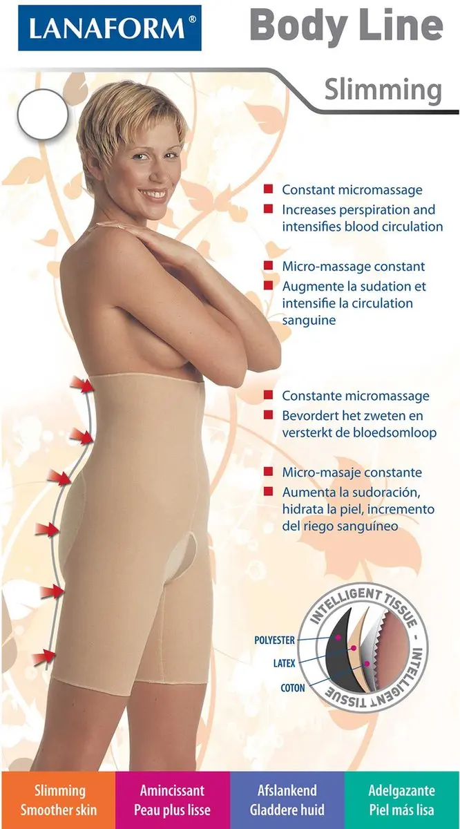 Lanaform Body Line-7 Afslankbroek 48 - Beige