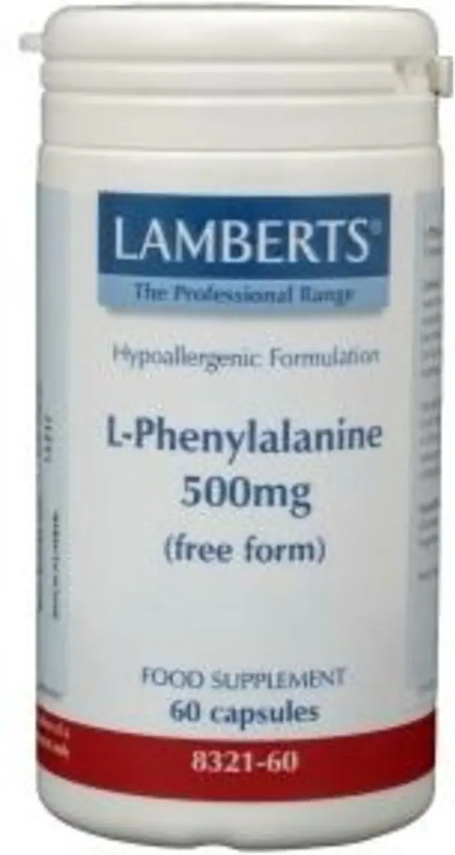 Lamberts L-Phenylalanine 500mg Capsules - 60 Stuks