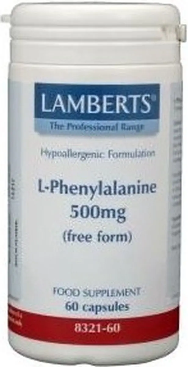 Lamberts L-Phenylalanine 500mg Capsules - 60 Stuks
