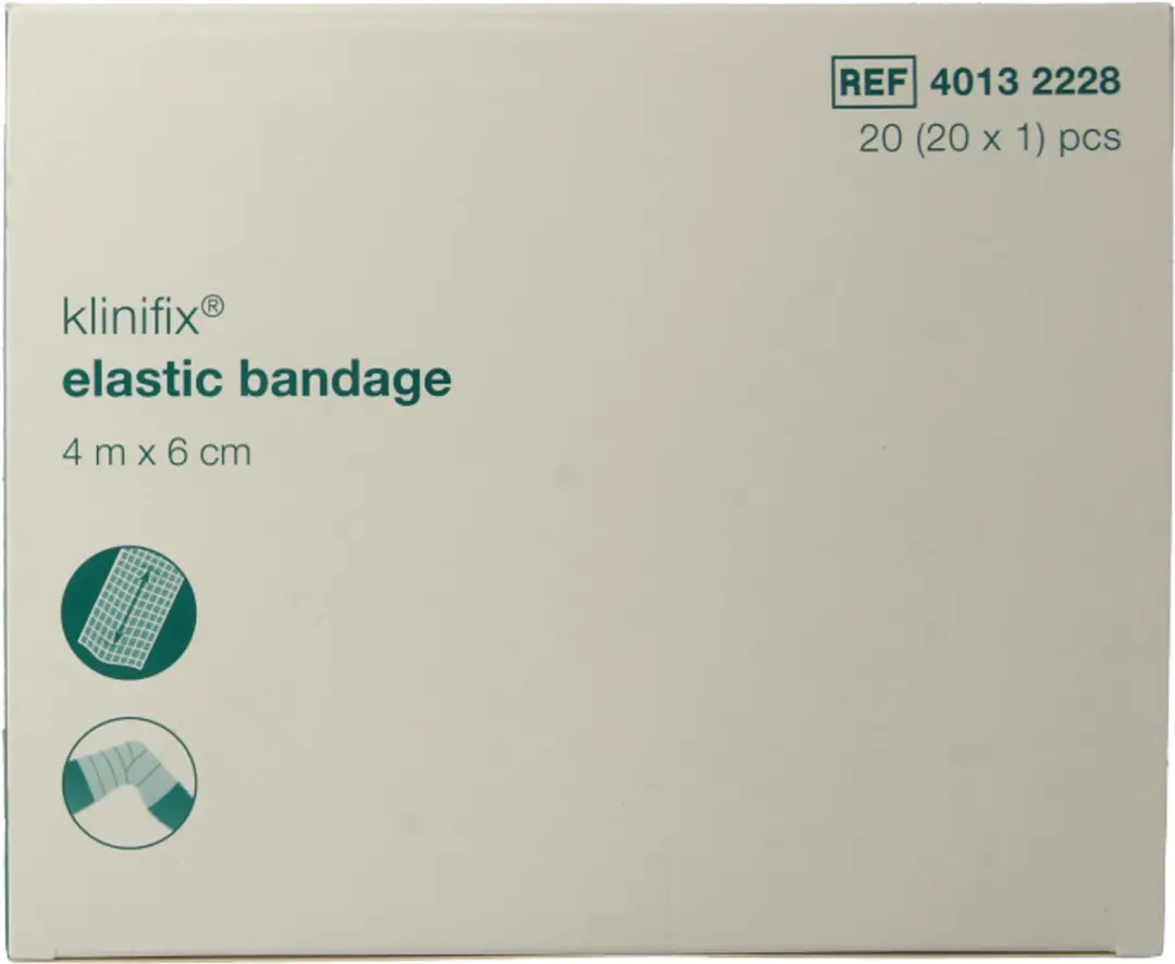 Klinion Klinifix Elastisch Fixatiewindsel 4m x 6cm - 20 Stuks