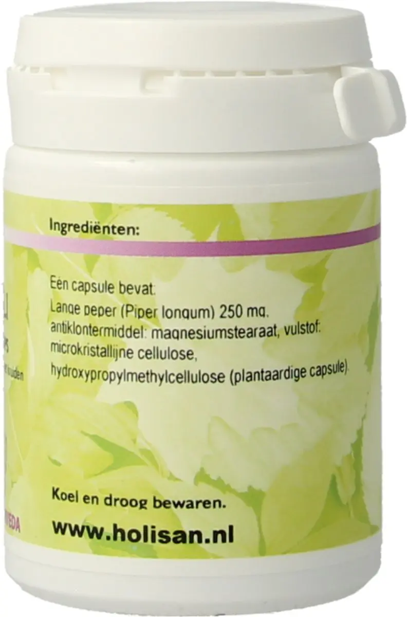 Holisan Pippali Voedingssupplement 60 Capsules