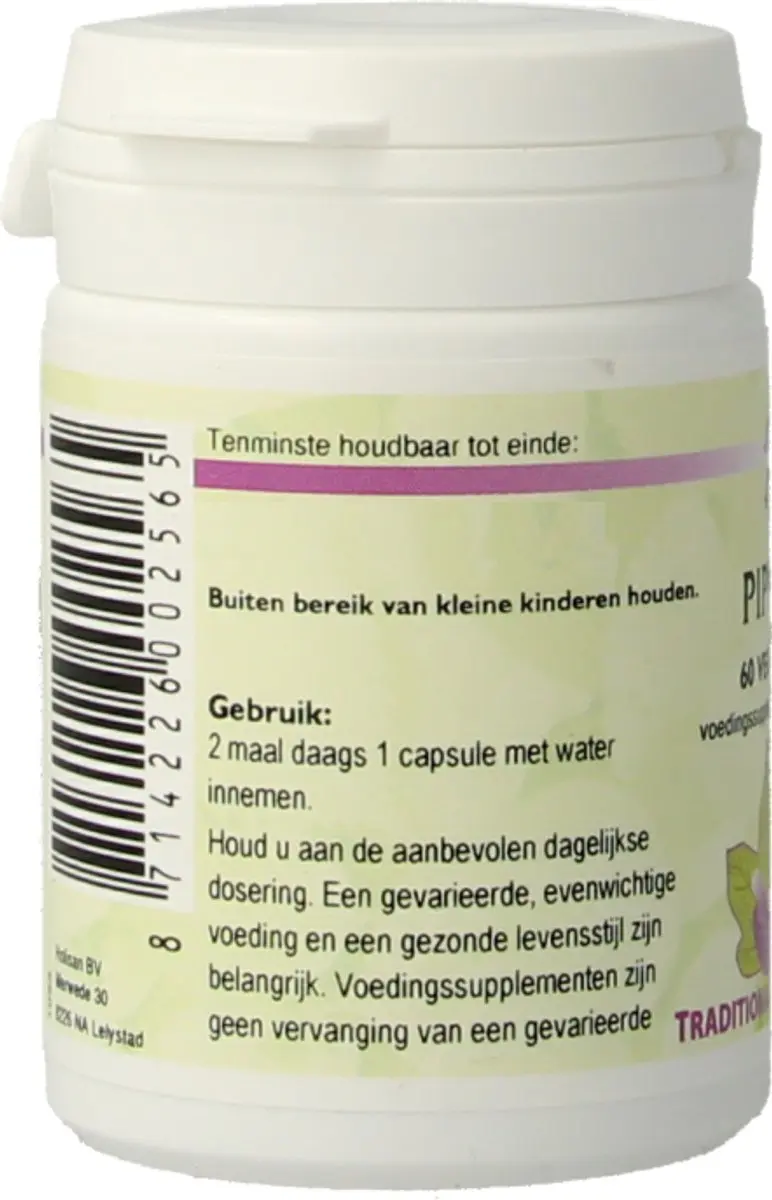 Holisan Pippali Voedingssupplement 60 Capsules