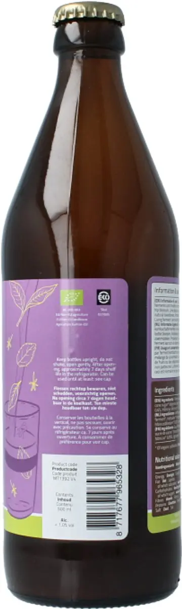 Mattisson Biologische Kombucha Groene thee & Bloesem 500ml