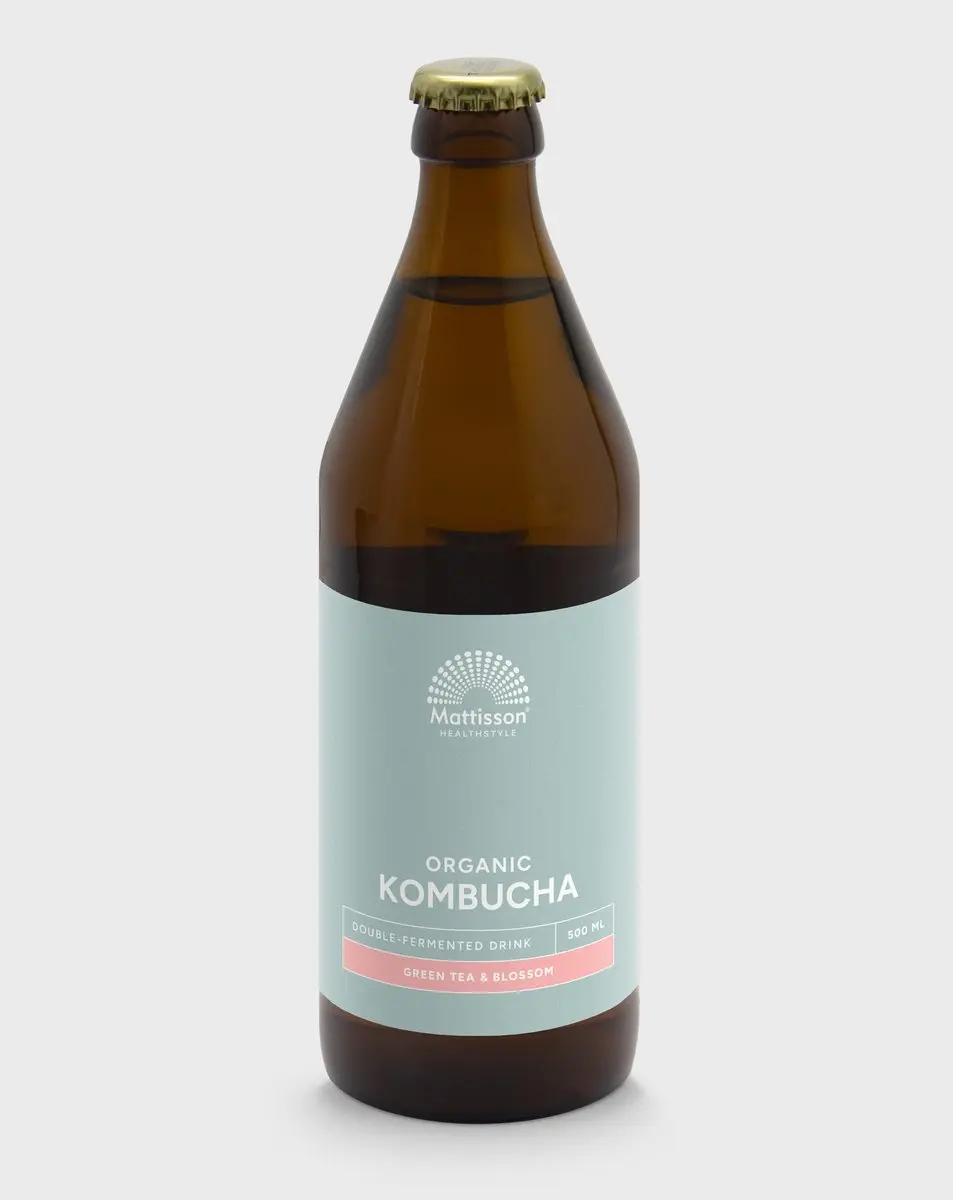 Mattisson Biologische Kombucha Groene thee & Bloesem 500ml