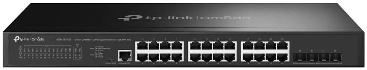 TP-Link Omada SG3428X-M2 Netwerkswitch - 28 Poorten - 200 Gbps