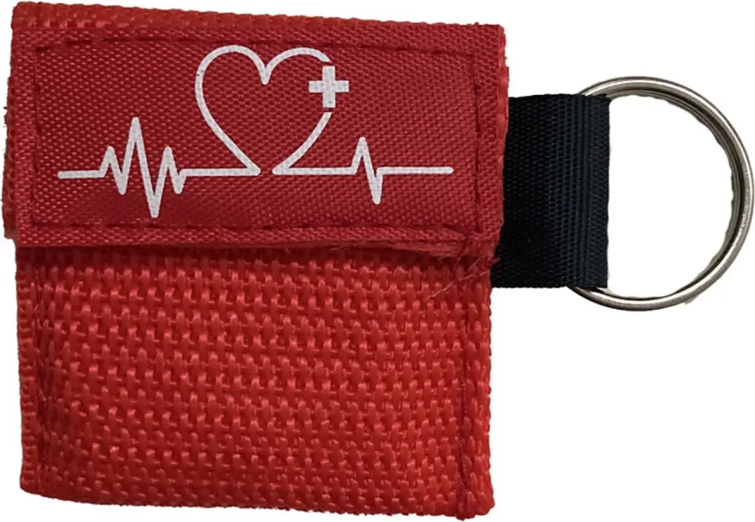 Kiss of Life Reanimatiemasker Sleutelhanger - 5 Stuks Rood