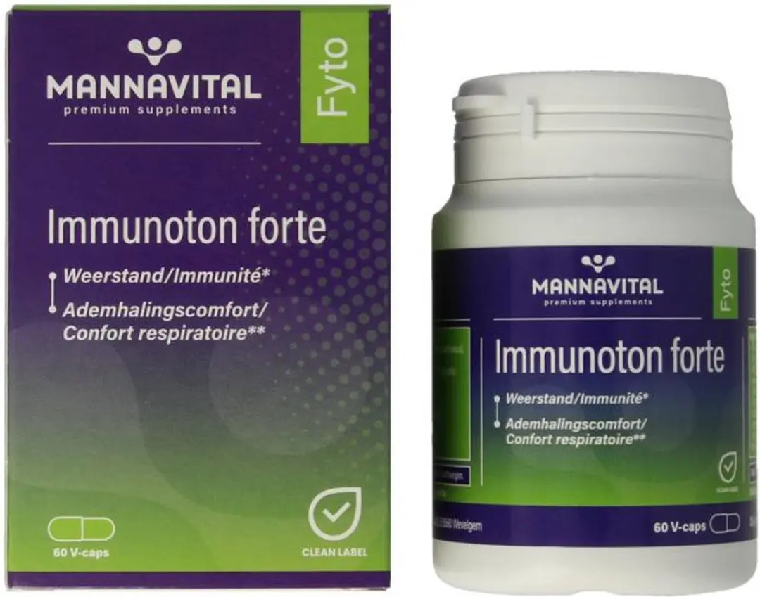 Mannavital Immunoton Forte 60 Vegetarische Capsules