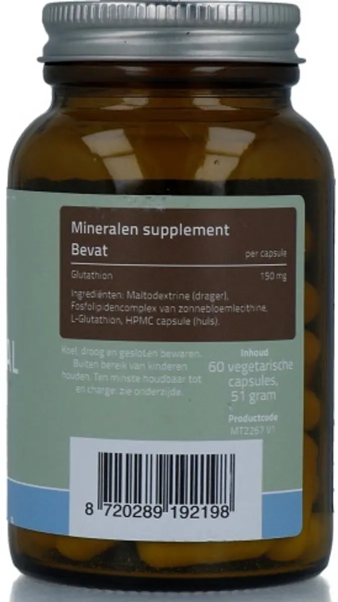 Mattisson Vegan Liposomaal Glutathion 60 Capsules