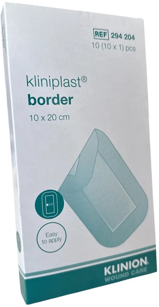 Klinion Kliniplast Nonwoven Border Pleister 10x20cm