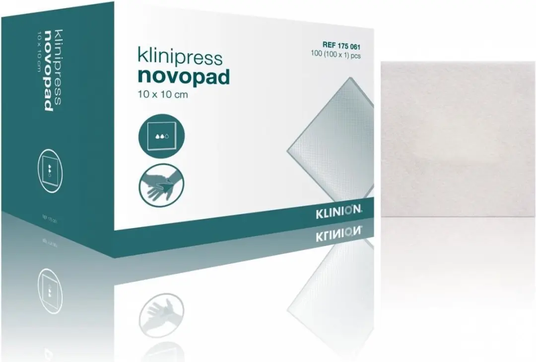 Klinion Novopad Absorberend Verband Steriel 10x10cm