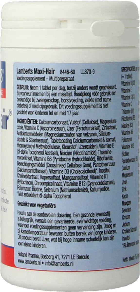 Lamberts Maxi Hair 60 Tabletten