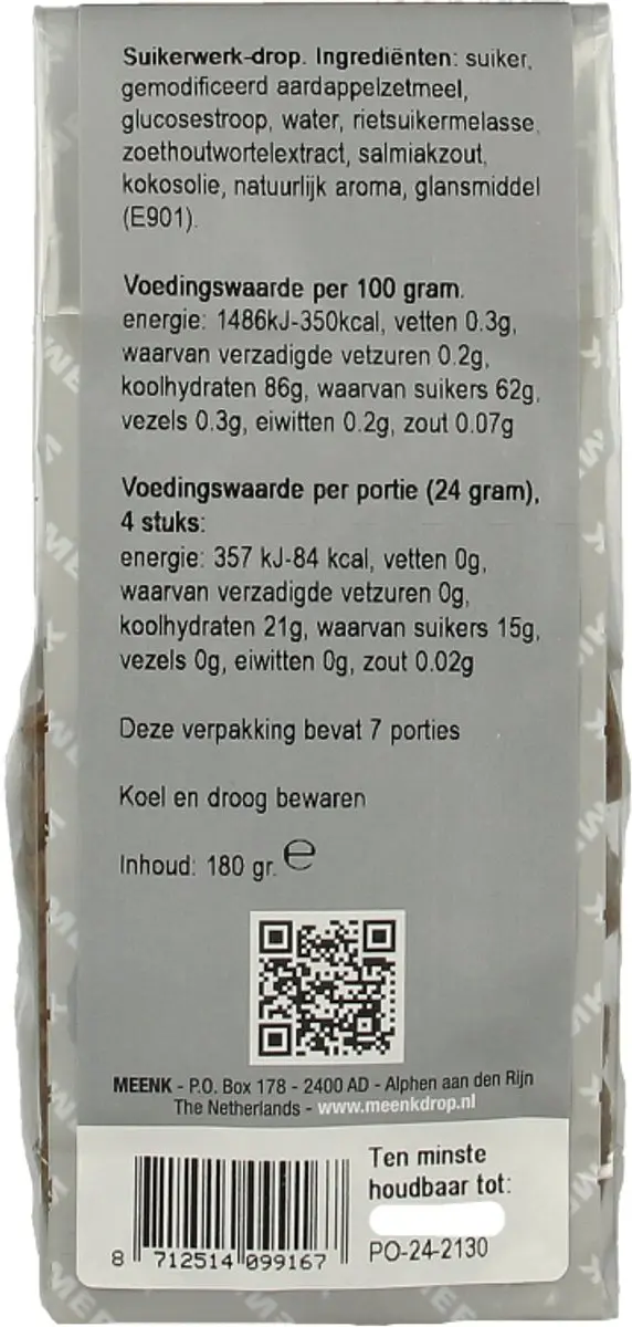 MEENK Geveltjesdrop 180g