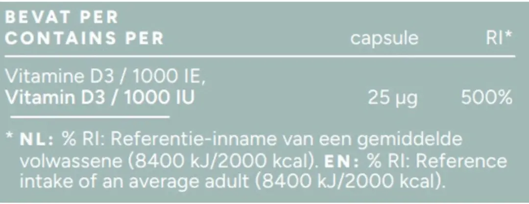 Mattisson Vitamine D3 25 mcg 1000 IU 300 Tabletten