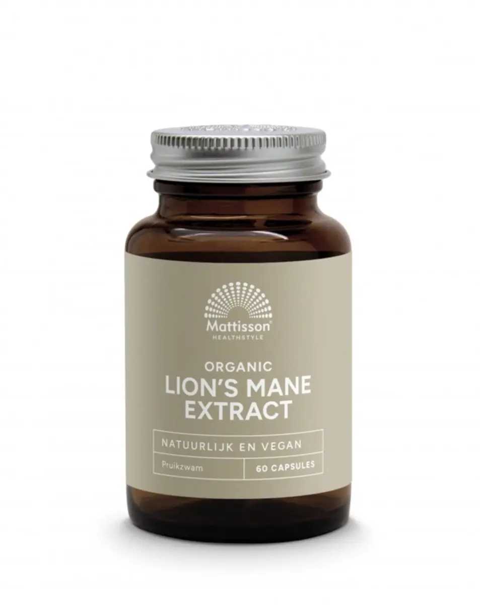 Mattisson Biologisch Lion’s Mane Extract 500mg - 60 Capsules