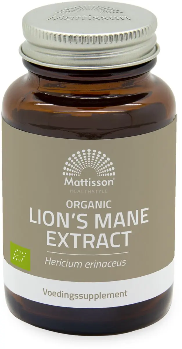 Mattisson Biologisch Lion’s Mane Extract 500mg - 60 Capsules