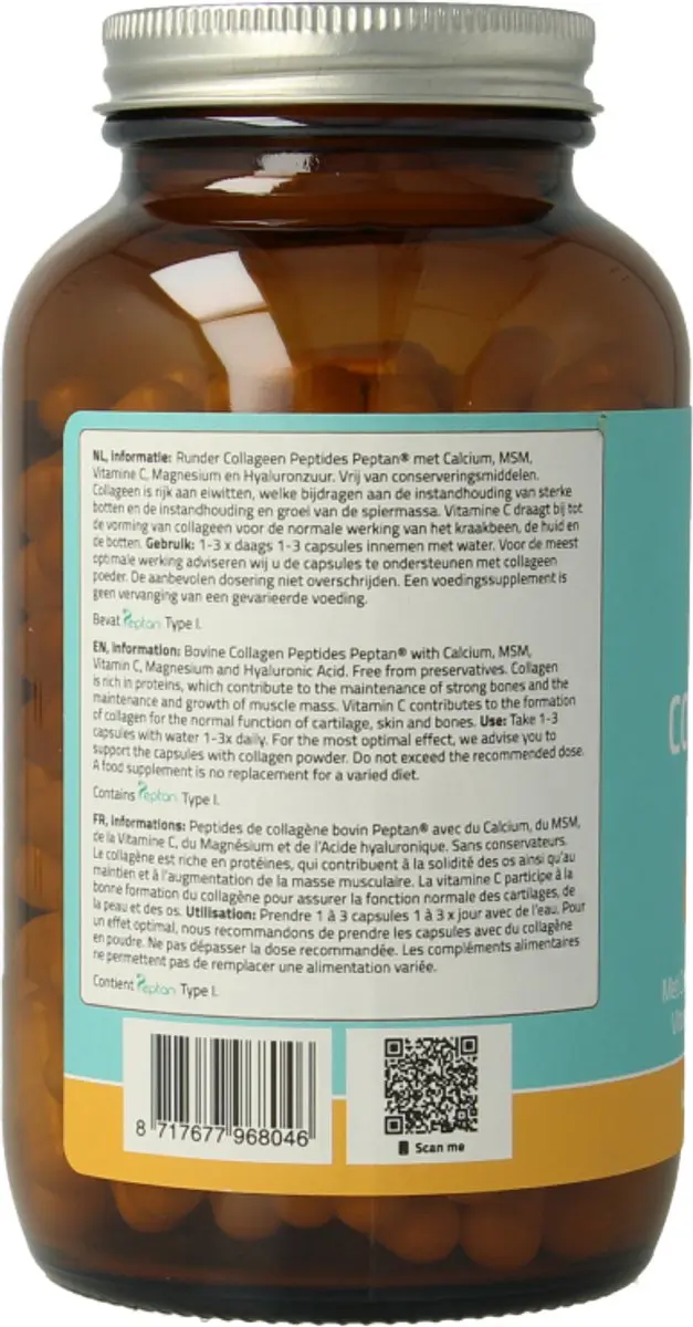 Mattisson Runder Collageen Blend Peptan Type I 180 Capsules