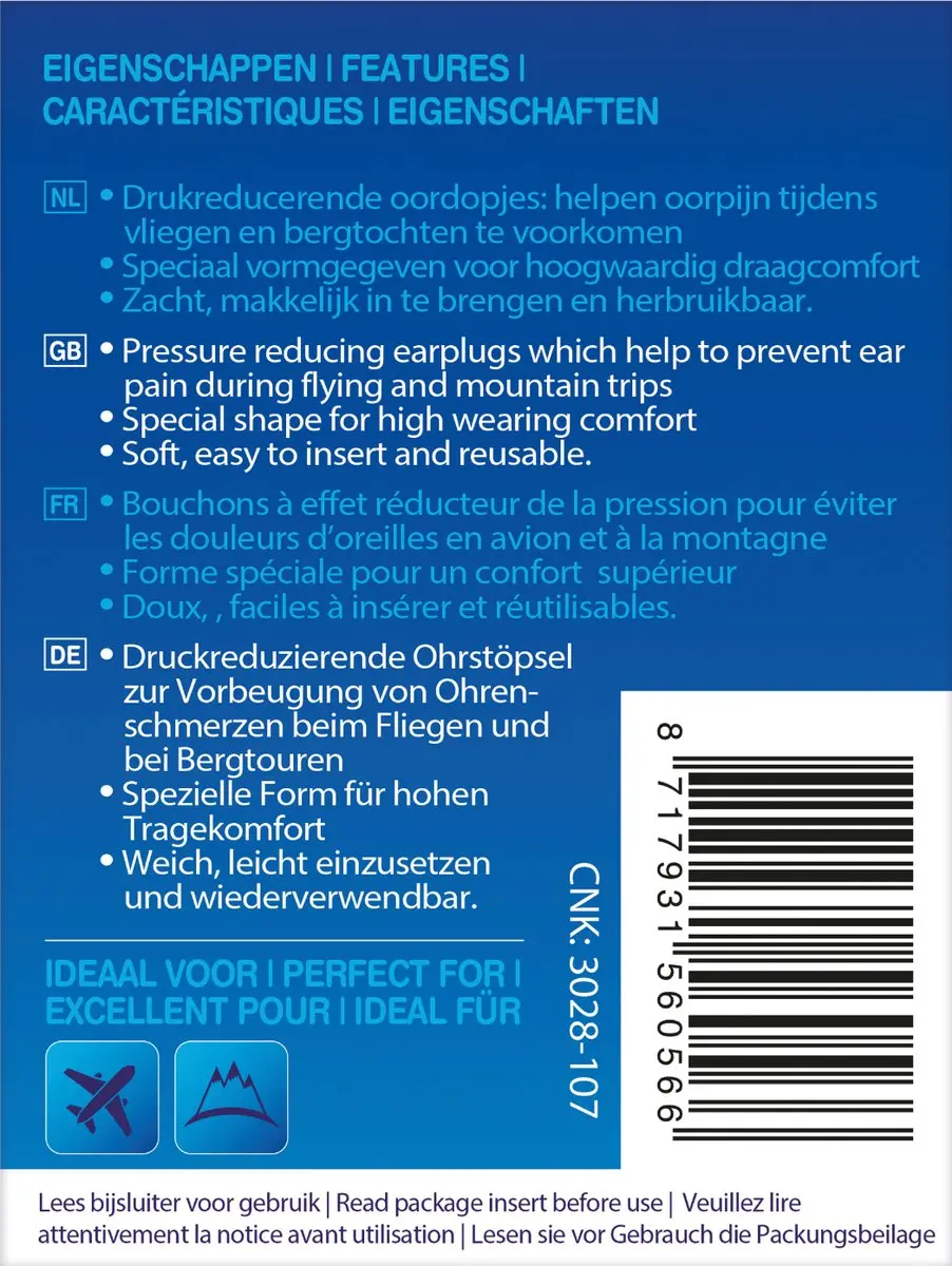 Get Plugged Flite Mate Oordoppen - Volwassenen - 1 Paar - afbeelding 6 van 6