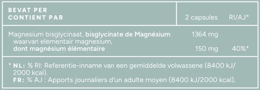 Mattisson Magnesium Bisglycinaat 150mg - 120 Capsules