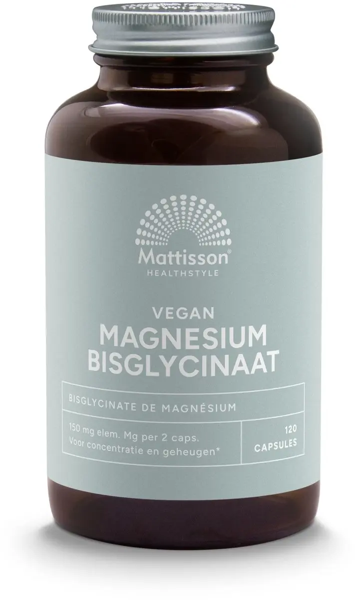 Mattisson Magnesium Bisglycinaat 150mg - 120 Capsules