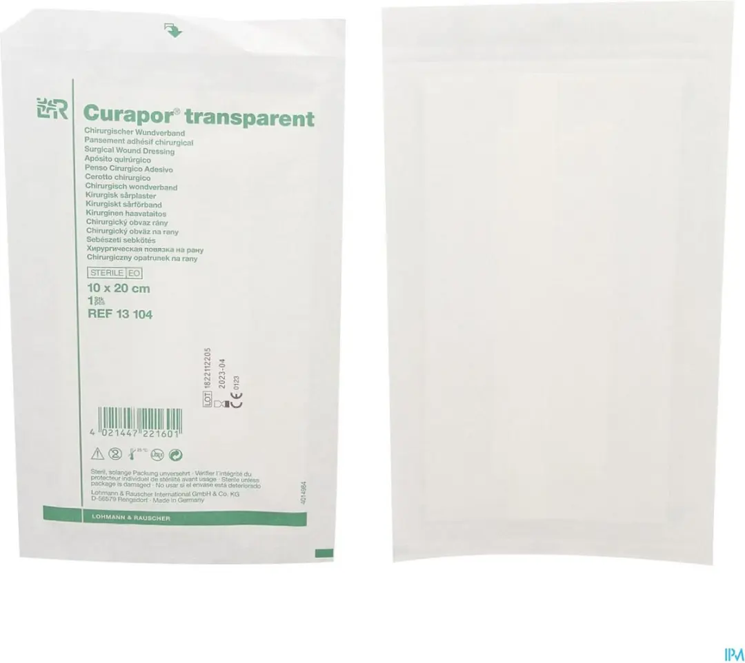 Lohmann & Rauscher Curapor Transparant Wondverband 10x20cm - 25 Stuks