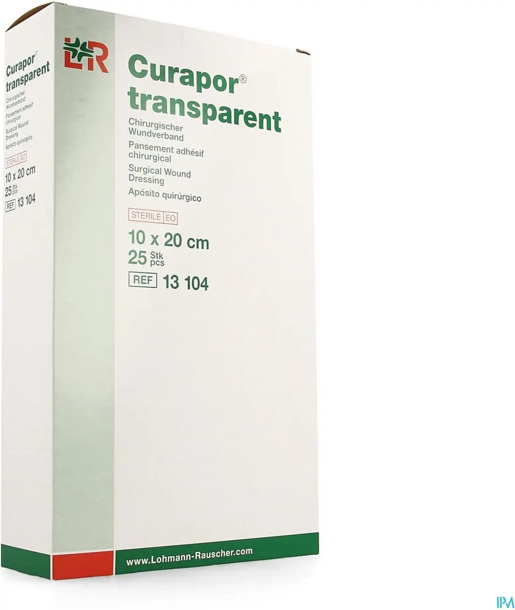 Lohmann & Rauscher Curapor Transparant Wondverband 10x20cm - 25 Stuks
