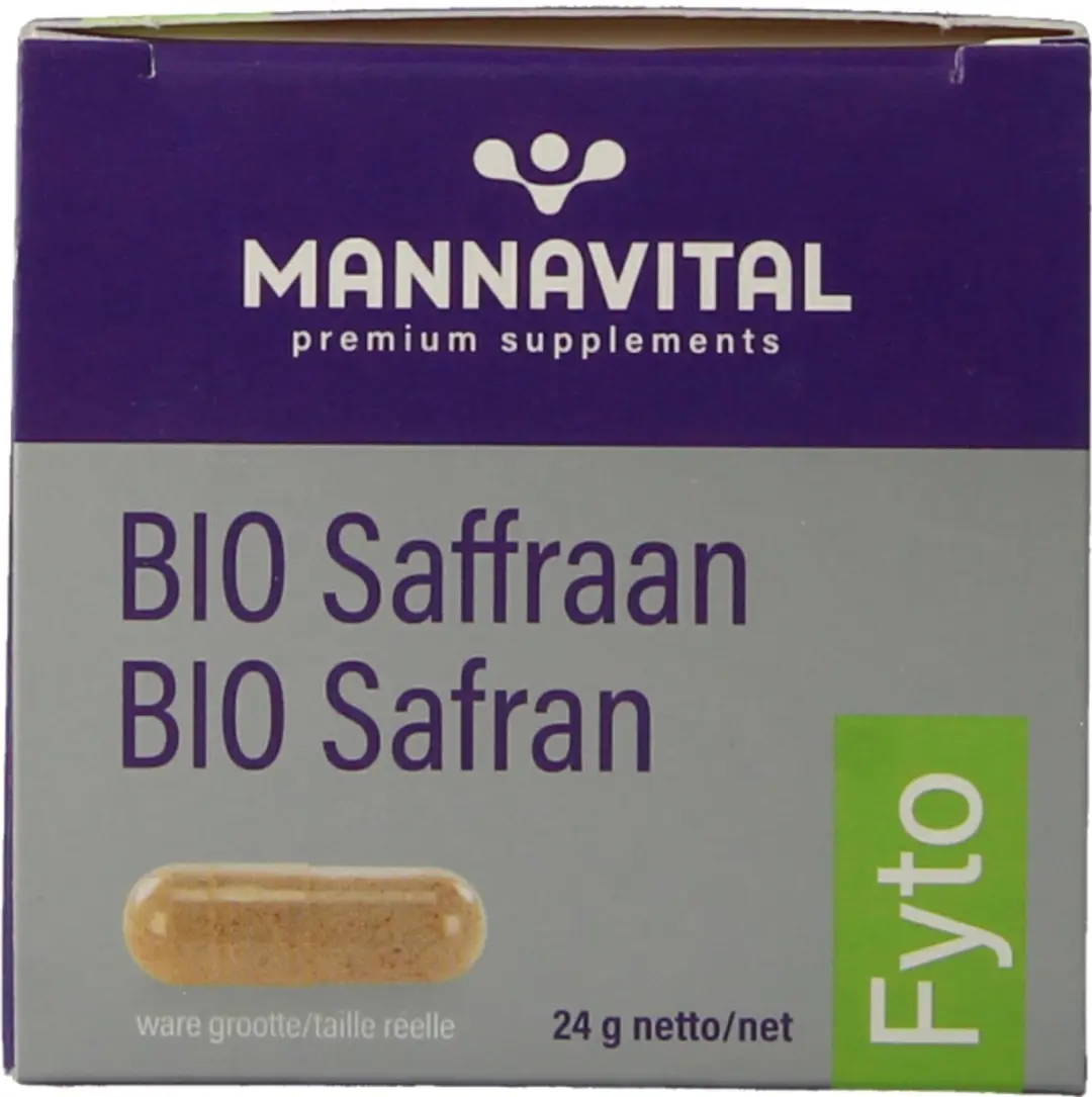 Mannavital Saffraan Platinum 60 Vegetarische Capsules