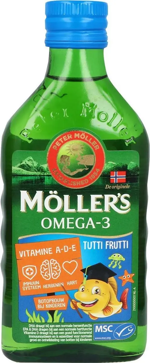 Mollers Omega-3 Tutti Frutti Levertraan 250ml