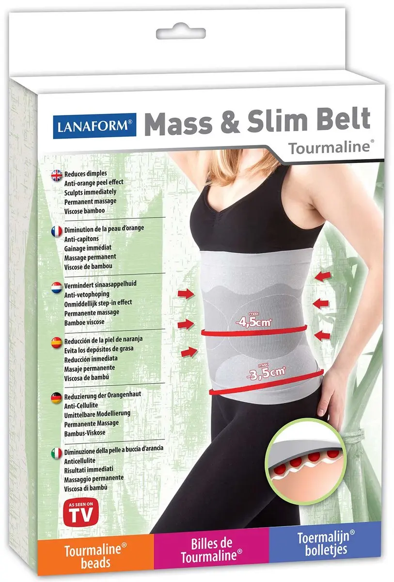 Lanaform Mass & Slim Belt-XL Afslankband - XL - Grijs